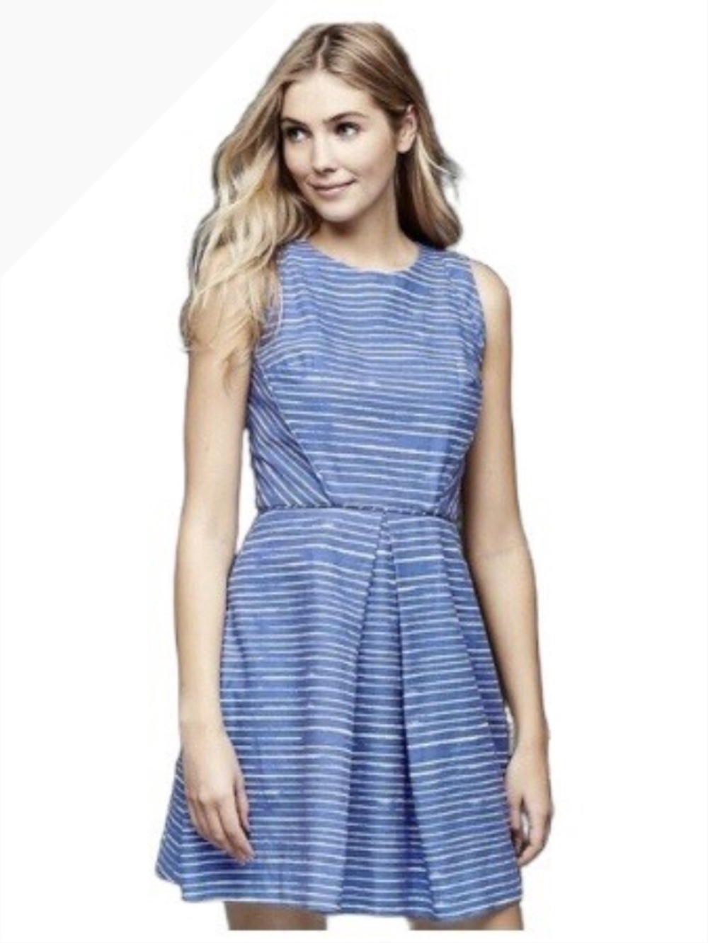 Blue White Gap Striped Sleeveless Dress Size 0 XS